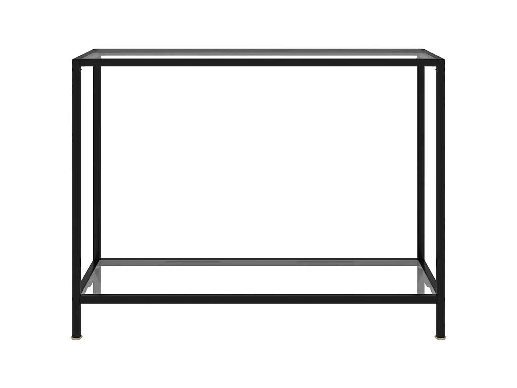 Table console Transparent 100x35x75 cm Verre trempé