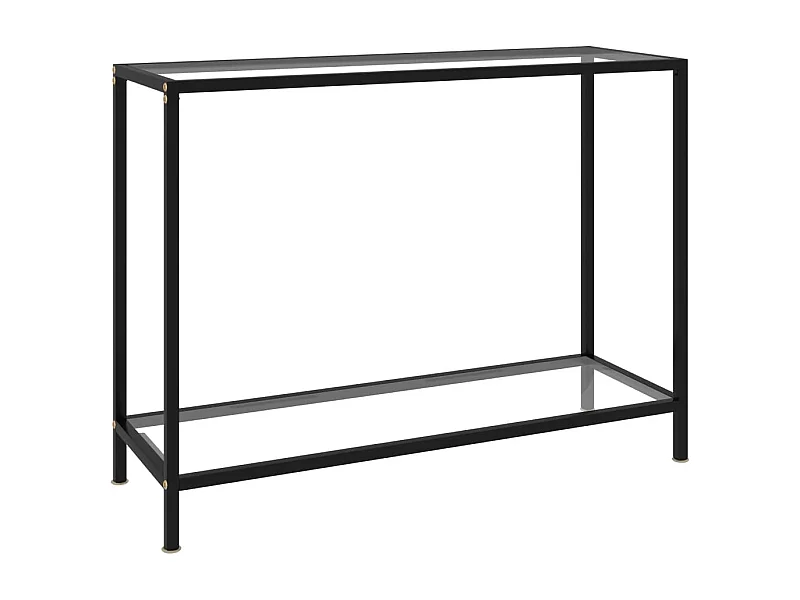 Wandtafel 100x35x75 cm gehard glas transparant