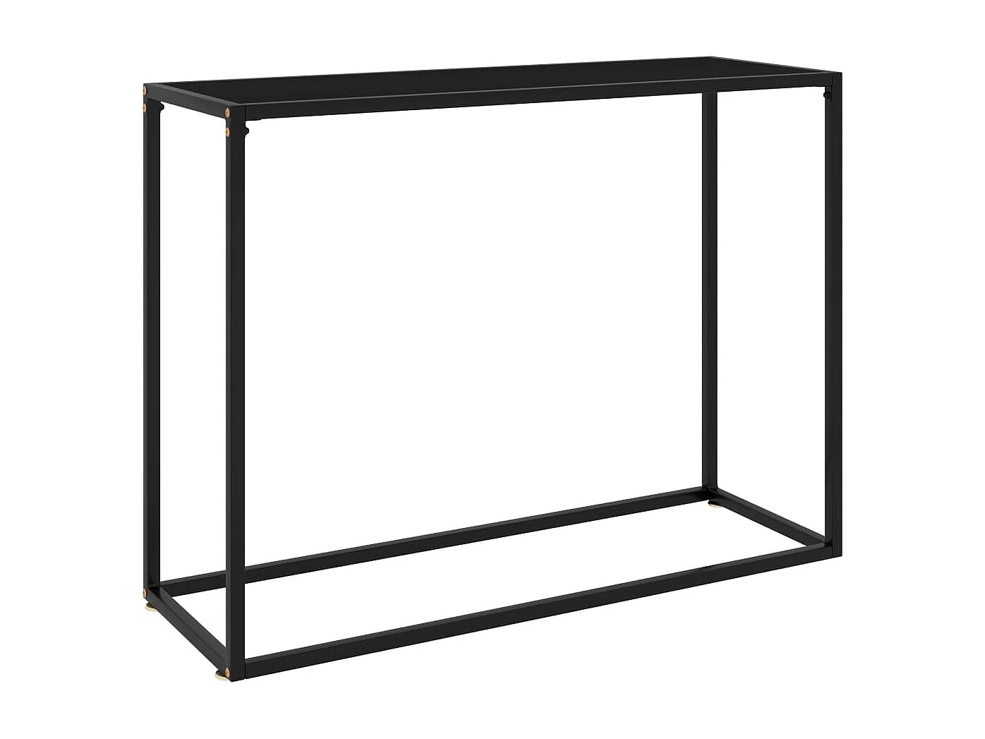 Konsolentisch Schwarz 100x35x75 cm Hartglas