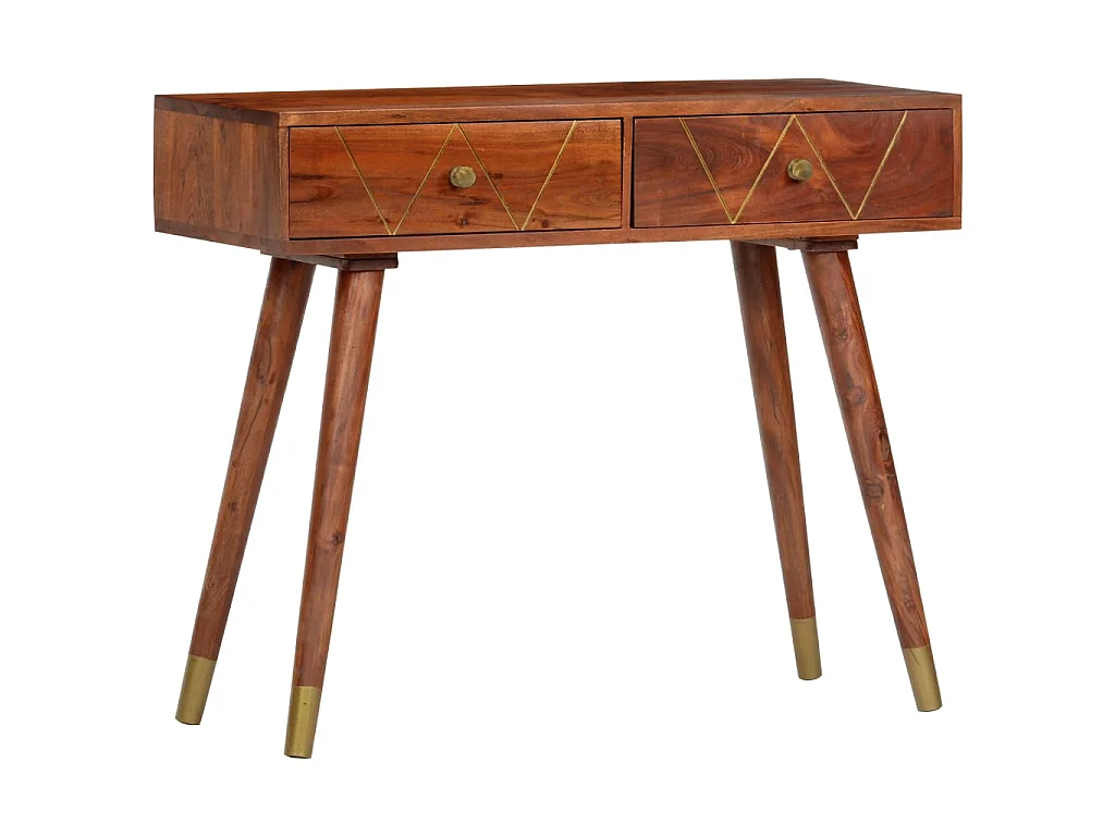 Table console 90x35x76 cm Bois d'acacia massif