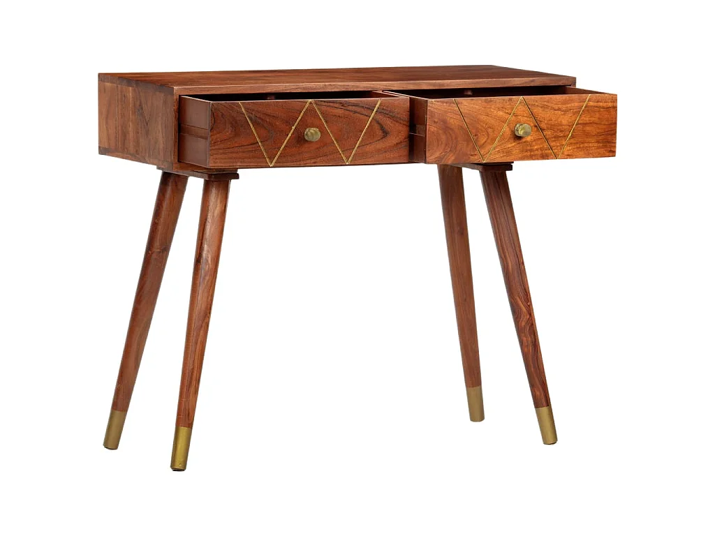Table console 90x35x76 cm Bois d'acacia massif