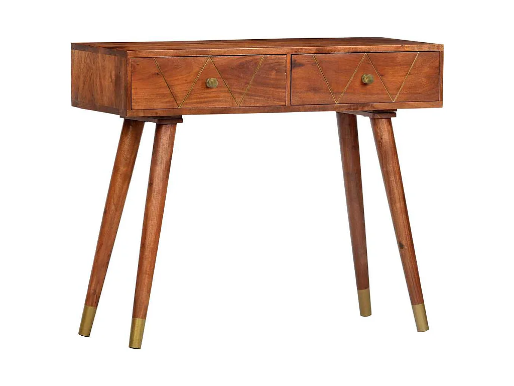 Table console 90x35x76 cm Bois d'acacia massif