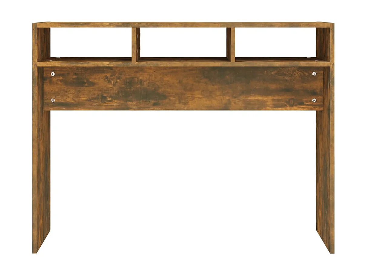 Konsolentisch Räuchereiche 105x30x80 cm Holzwerkstoff