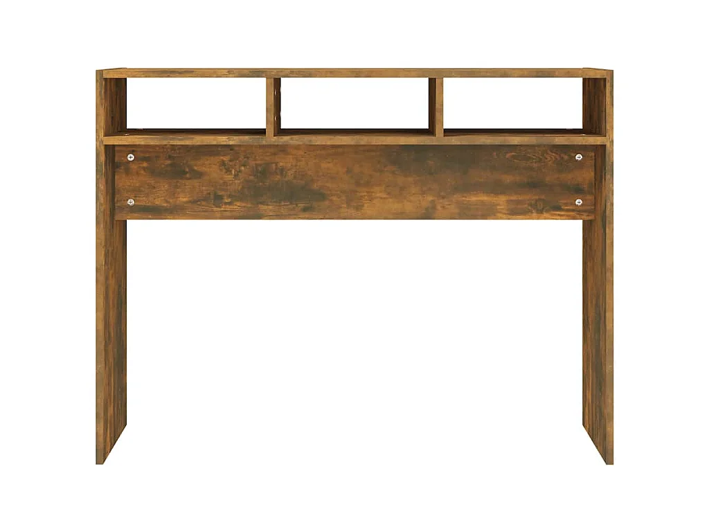 Wandtafel 105x30x80 cm bewerkt hout gerookt eikenkleurig