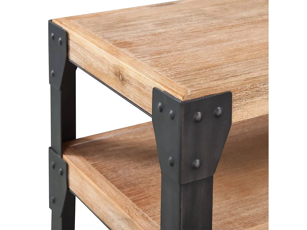 Mesa consola de madera maciza reciclada 120x40x85 cm