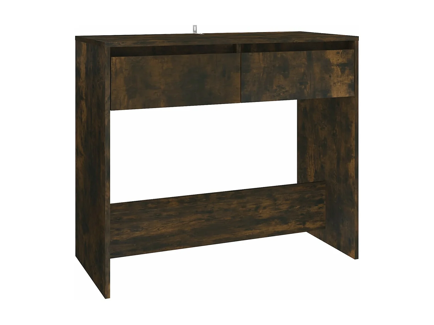 Table console chêne fumé 89x41x76,5 cm bois d'ingénierie