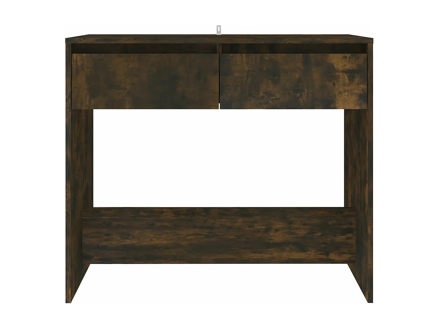 Table console chêne fumé 89x41x76,5 cm bois d'ingénierie