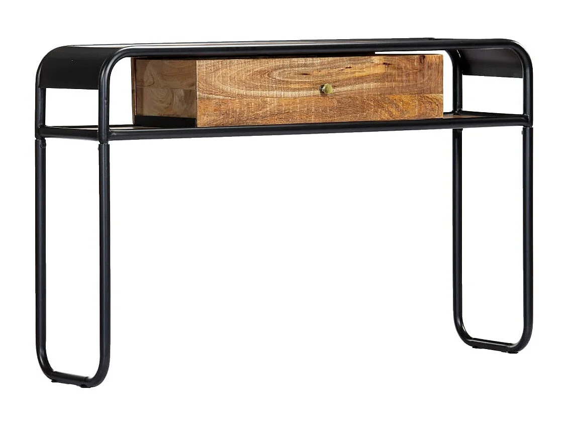 Mesa consola de madera maciza de mango 118x30x75 cm