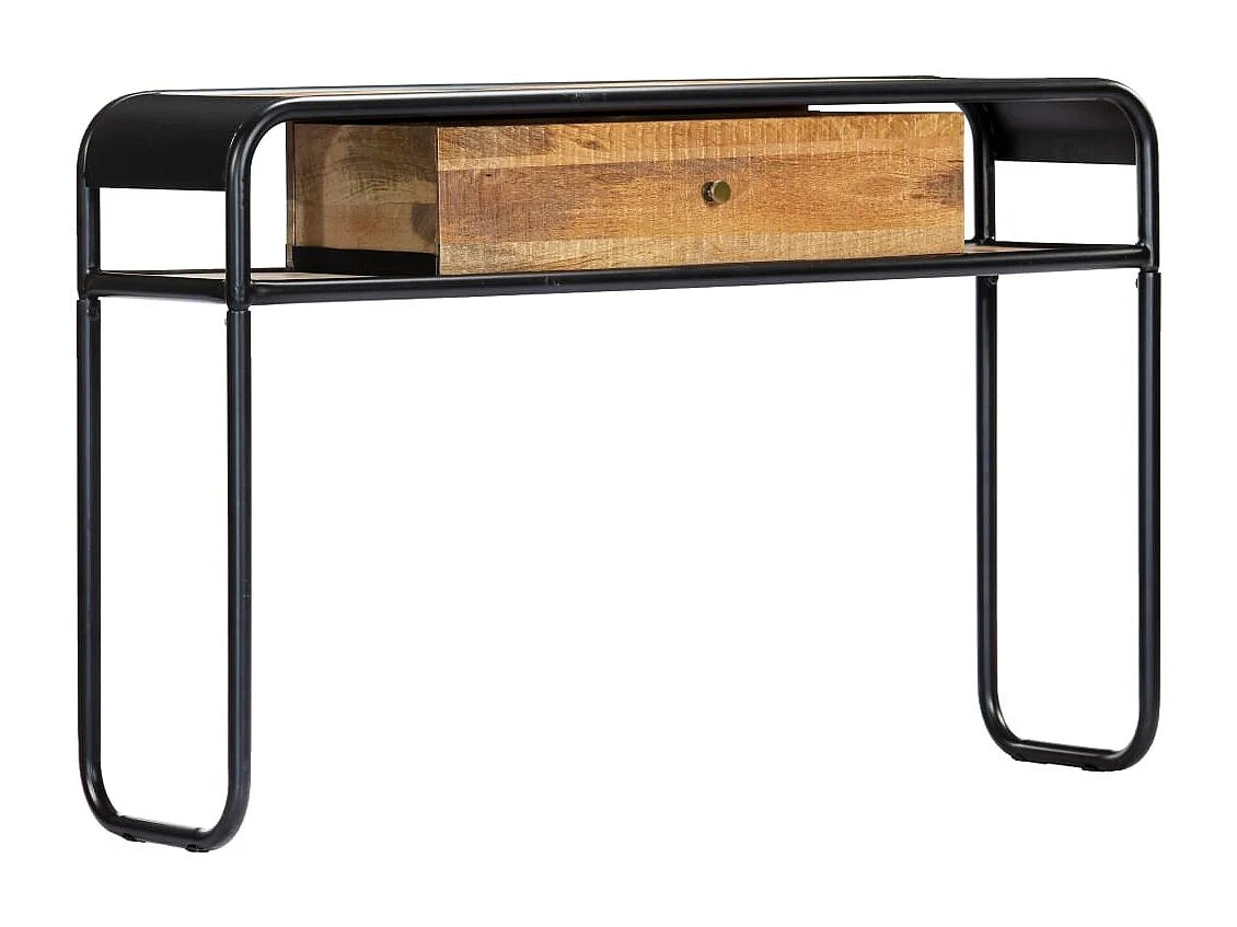 Mesa consola de madera maciza de mango 118x30x75 cm