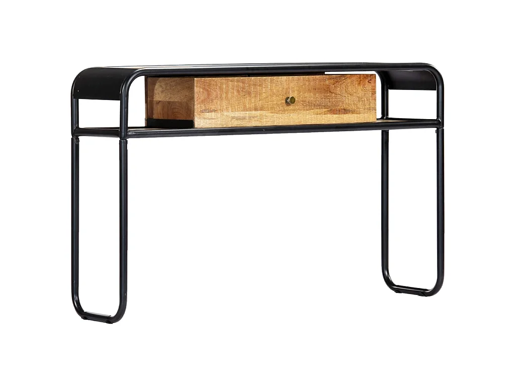 Tavolo Consolle 118x30x75 cm in Legno Massello di Mango