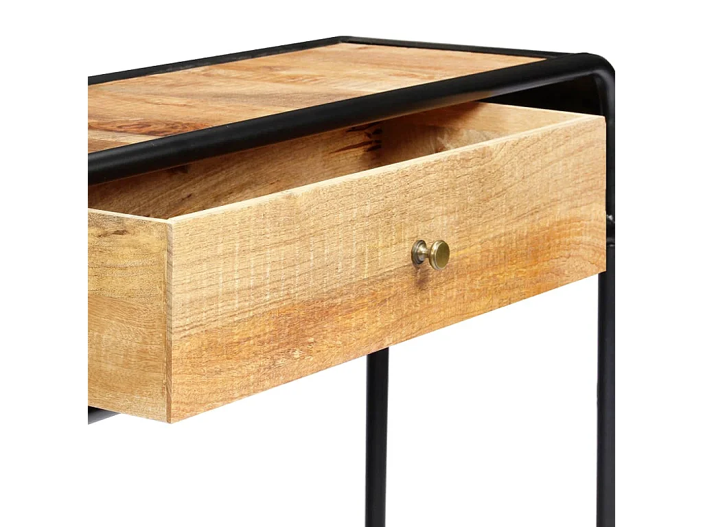 Tavolo Consolle 118x30x75 cm in Legno Massello di Mango