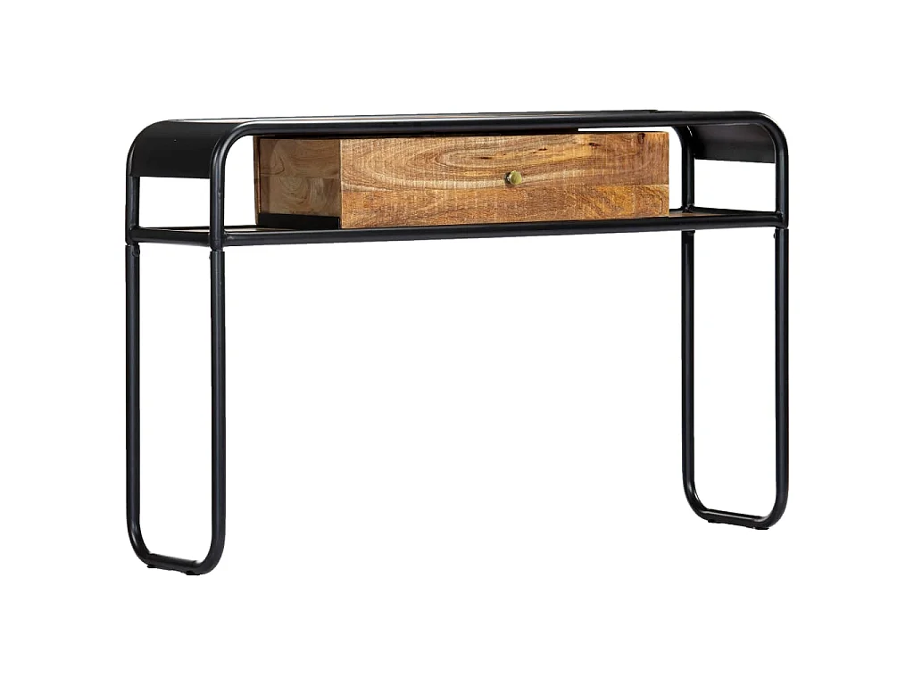 Tavolo Consolle 118x30x75 cm in Legno Massello di Mango