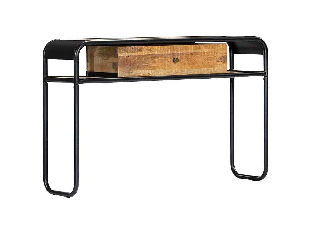 Tavolo Consolle 118x30x75 cm in Legno Massello di Mango