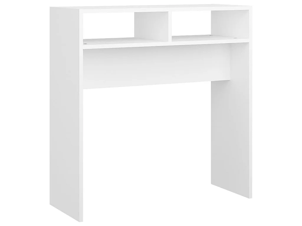 Wandtafel 78x30x80 cm bewerkt hout wit