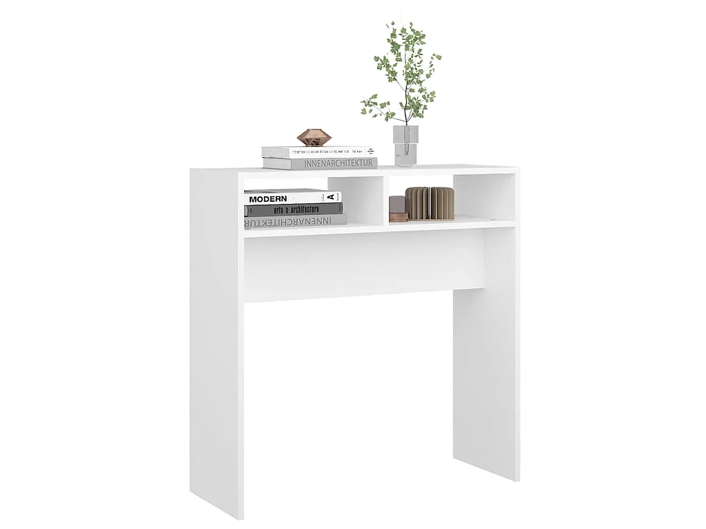Wandtafel 78x30x80 cm bewerkt hout wit