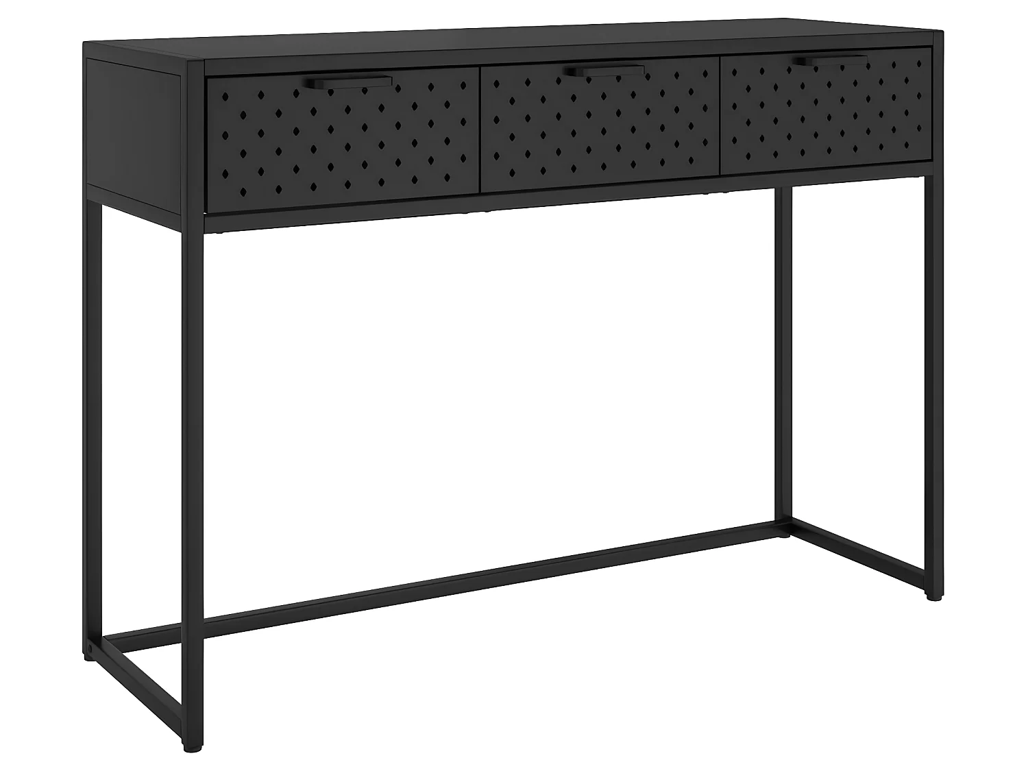 Table console Noir 106x35x75 cm Acier