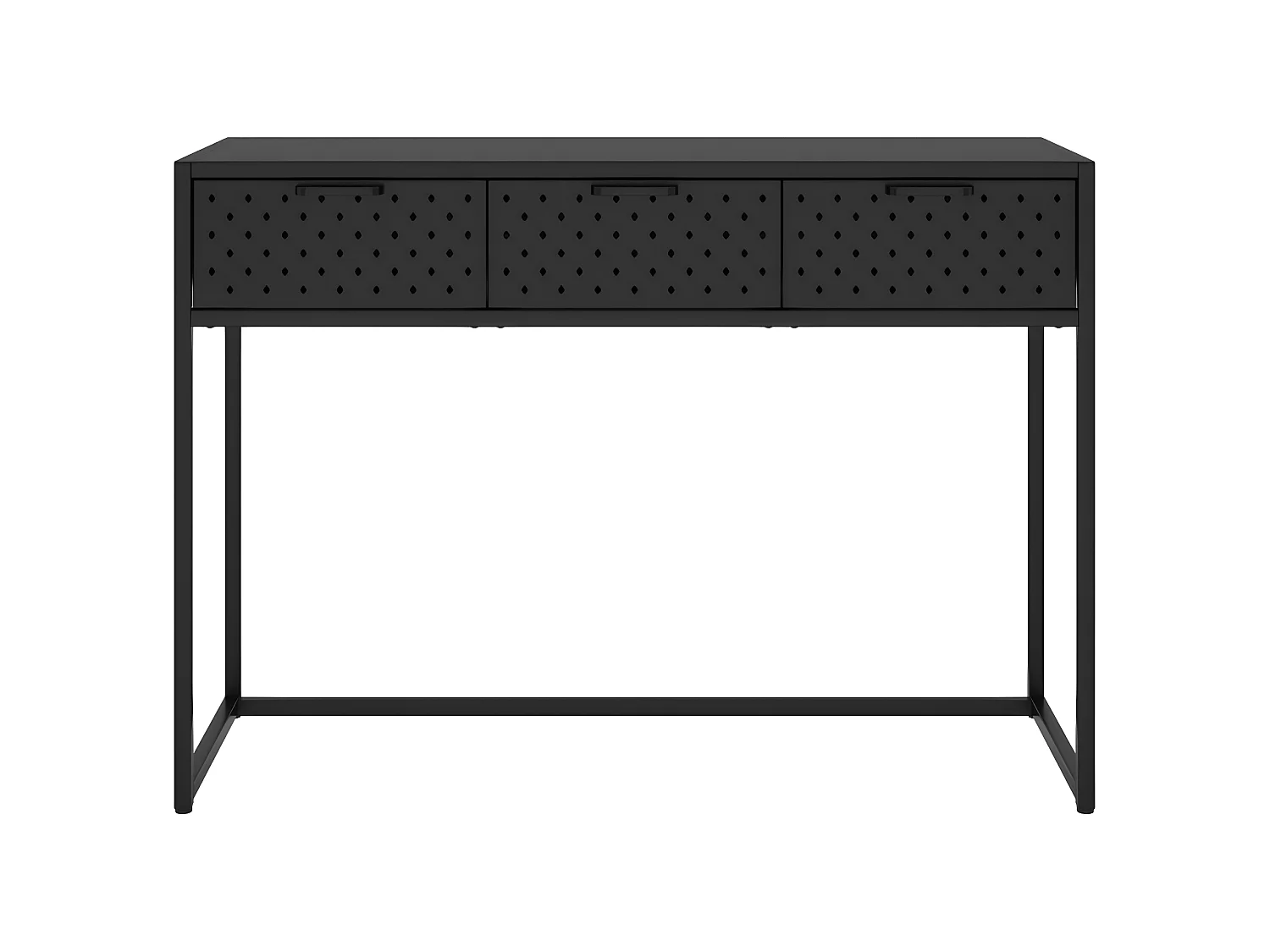 Table console Noir 106x35x75 cm Acier
