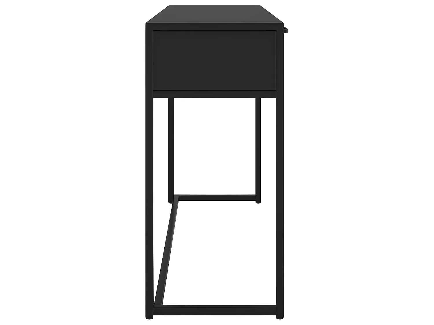 Table console Noir 106x35x75 cm Acier