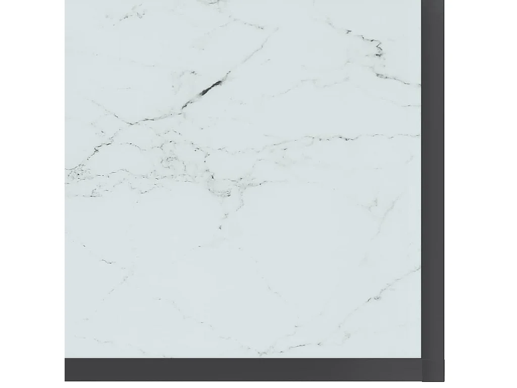 Konsolentisch Weiß 180x35x75,5 cm Hartglas