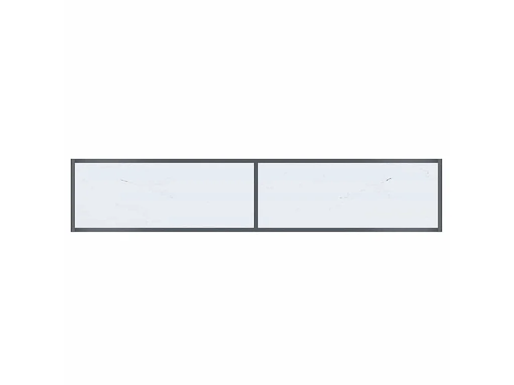 Table console Blanc 180x35x75,5 cm Verre trempé