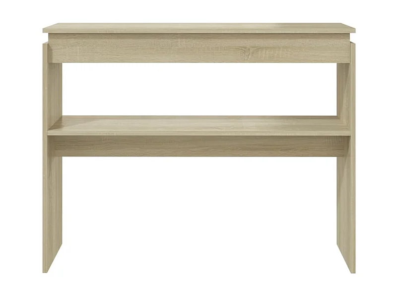 Table console chêne sonoma 102x30x80 cm bois d'ingénierie