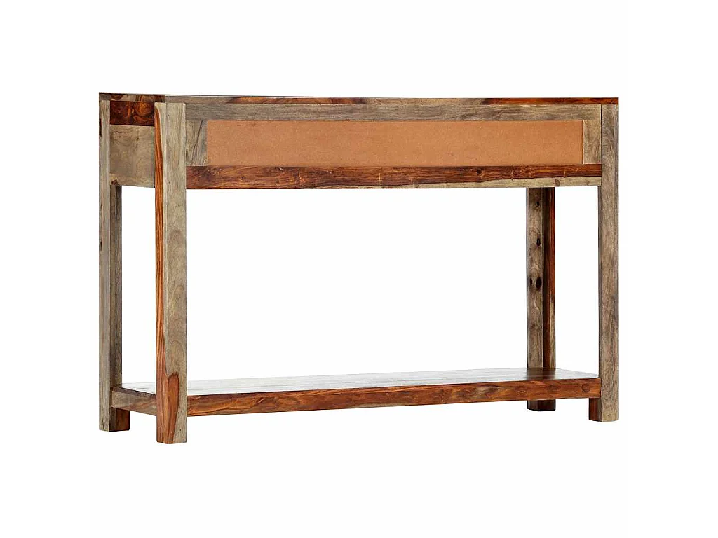 Table console avec 3 tiroirs 120x30x75 cm Bois massif