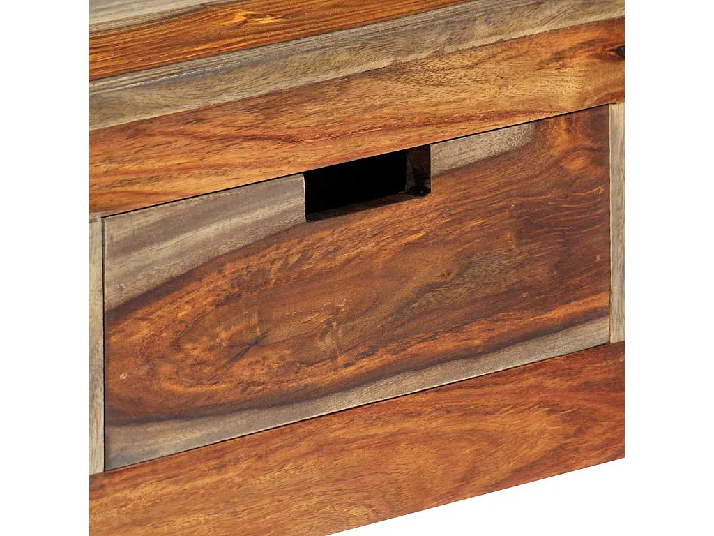 Table console avec 3 tiroirs 120x30x75 cm Bois massif