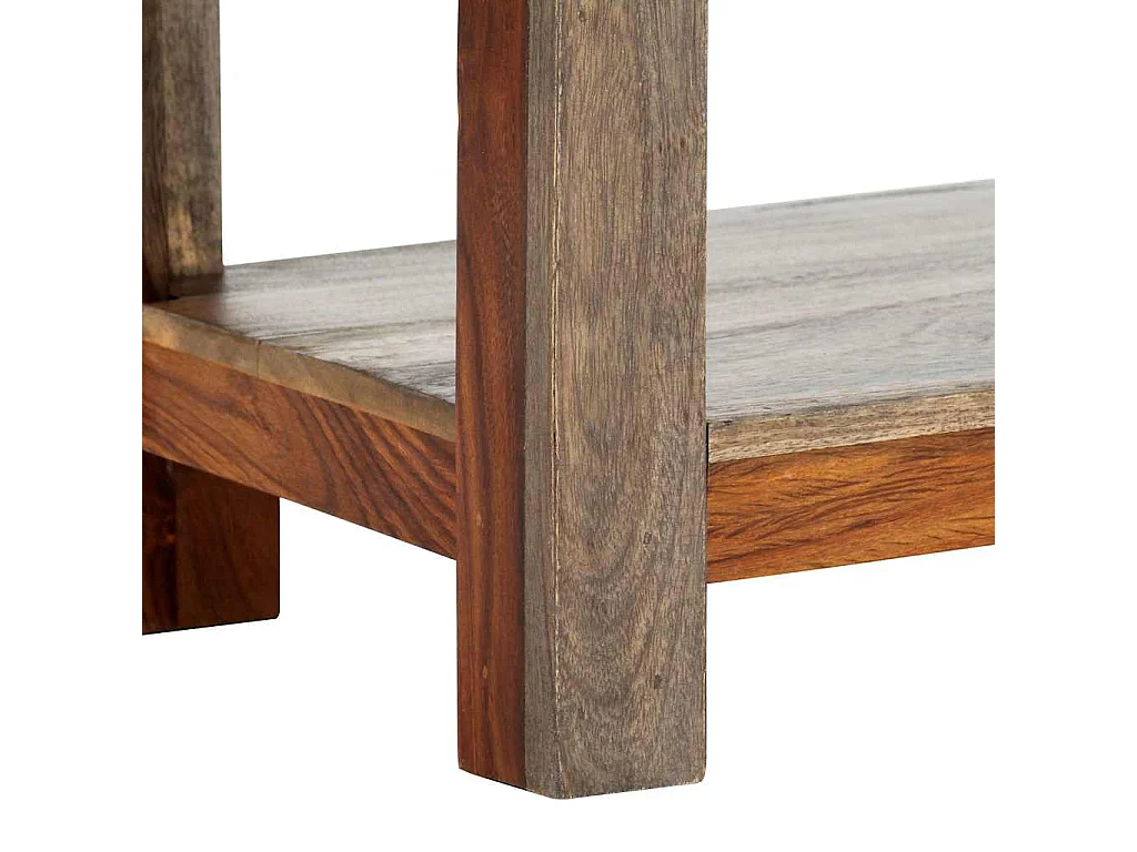 Table console avec 3 tiroirs 120x30x75 cm Bois massif