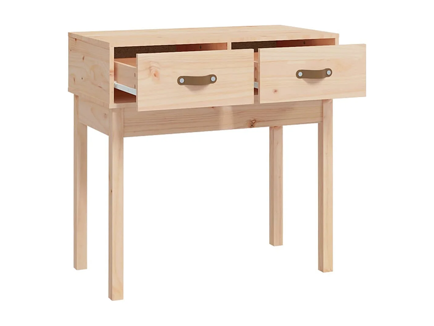 Mesa consola 76,5x40x75 cm madeira de pinho maciço