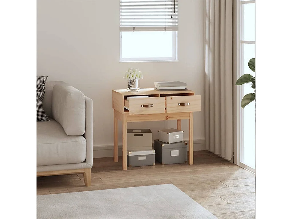 Table console 76,5x40x75 cm Bois massif de pin