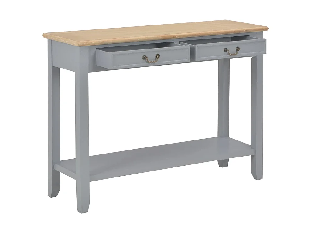 Table console Gris 110x35x80 cm Bois