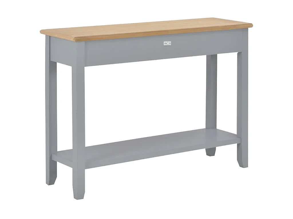 Table console Gris 110x35x80 cm Bois