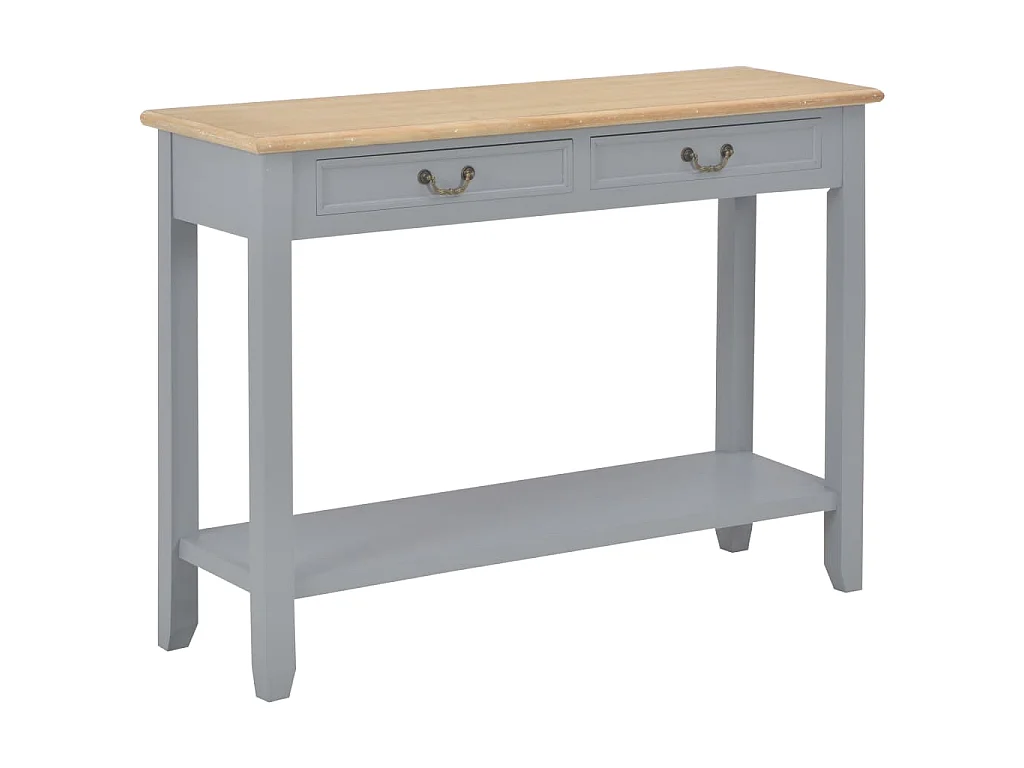 Table console Gris 110x35x80 cm Bois