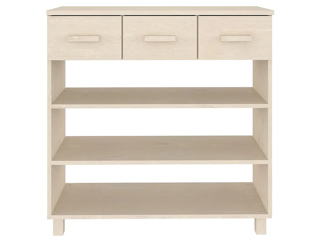 Consolle HAMAR ambra 90x35x90 cm in Legno Massello di Pino
