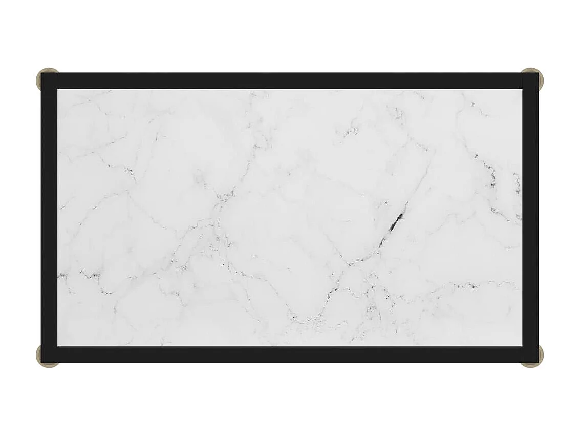 Table console Blanc 60x35x75 cm Verre trempé