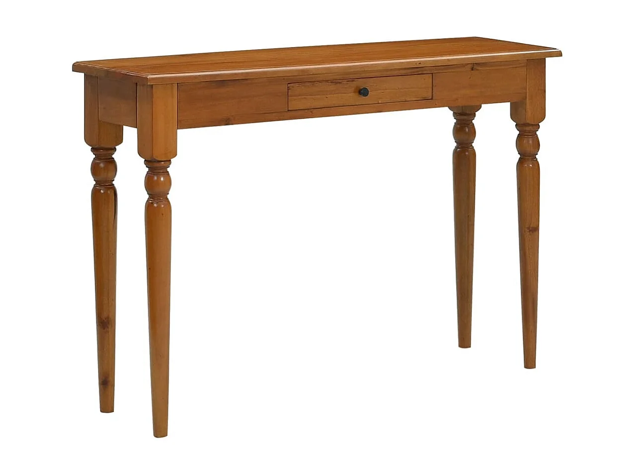 Mesa consola de madera maciza de caoba 110x30x75 cm