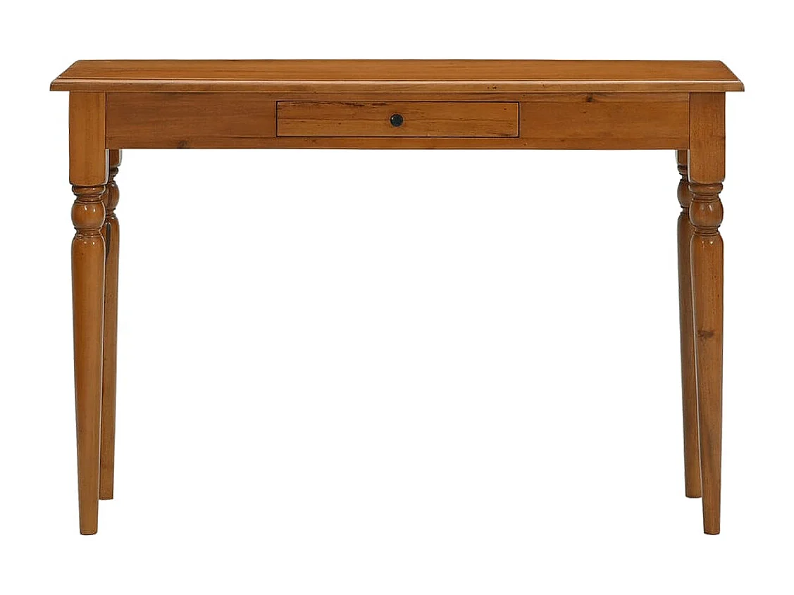 Mesa consola de madera maciza de caoba 110x30x75 cm