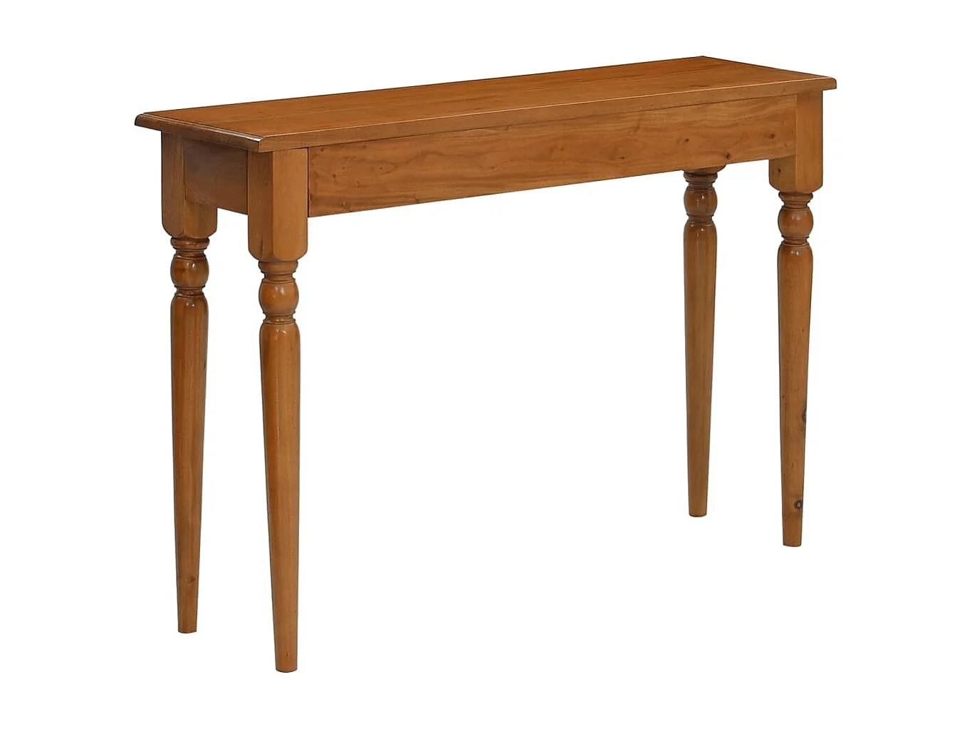 Mesa consola de madera maciza de caoba 110x30x75 cm