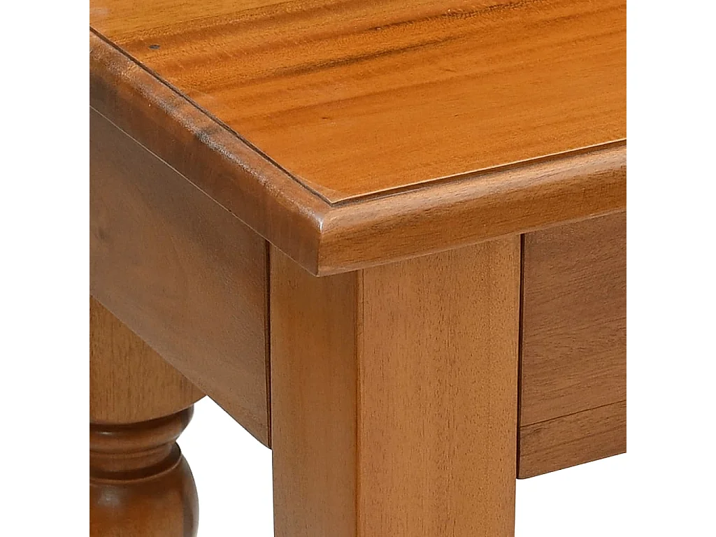 Mesa consola de madera maciza de caoba 110x30x75 cm