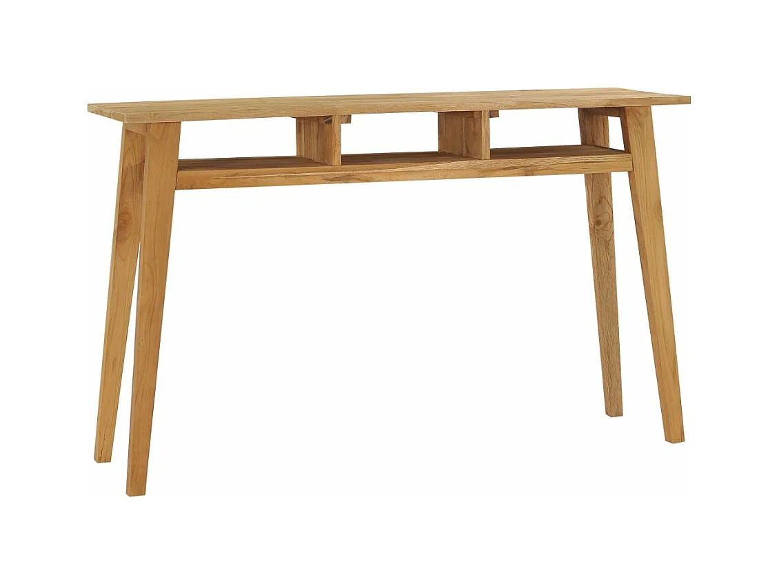 Table console 120x35x75 cm Bois de teck massif