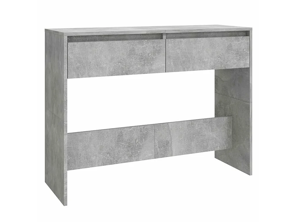 Wandtafel 100x35x76,5 cm bewerkt hout betongrijs