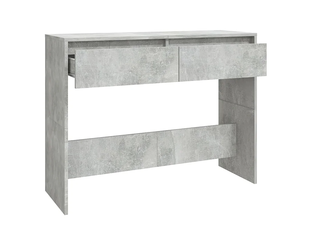 Wandtafel 100x35x76,5 cm bewerkt hout betongrijs