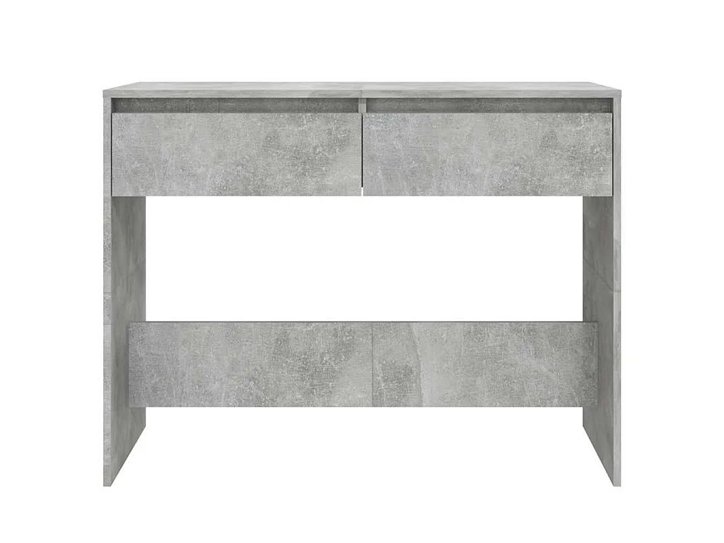 Table console gris béton 100x35x76,5 cm bois d'ingénierie