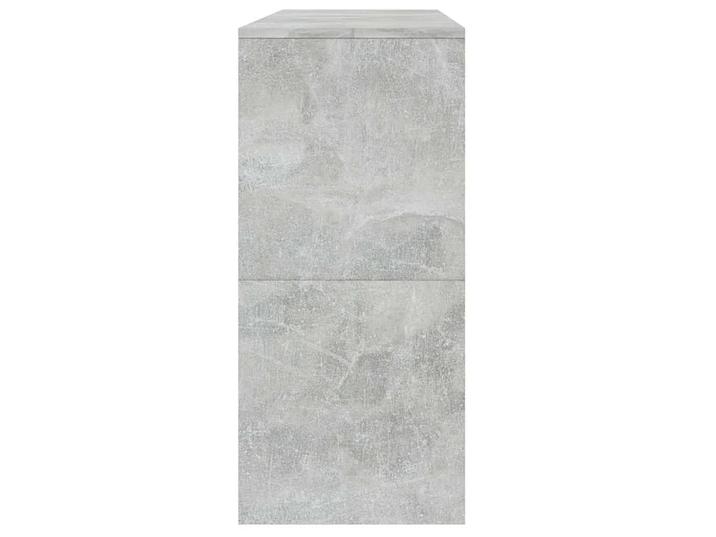 Table console gris béton 100x35x76,5 cm bois d'ingénierie