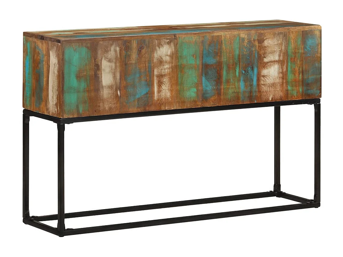 Wandtafel 120x30x75 cm massief gerecycled hout