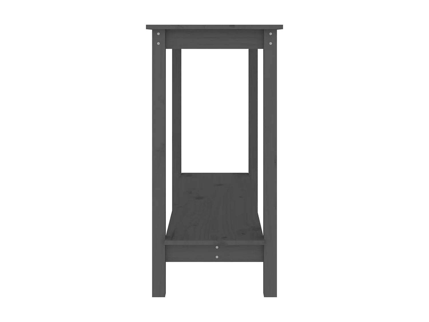 Table console Gris 110x40x80 cm Bois massif de pin