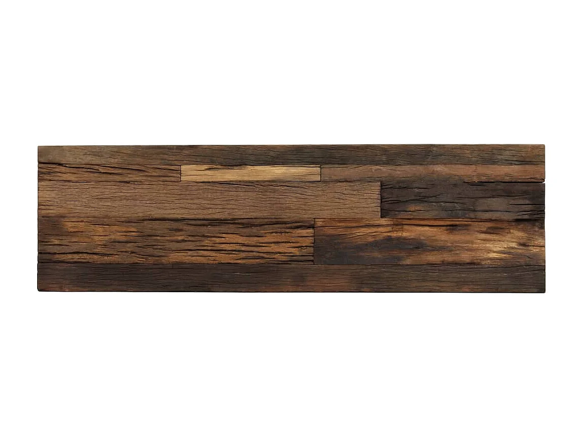 Table console Bois de récupération et acier 120x35x76 cm