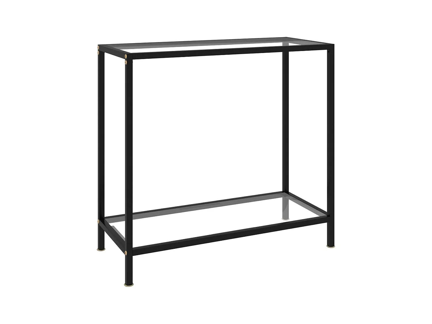 Table console Transparent 80x35x75 cm Verre trempé