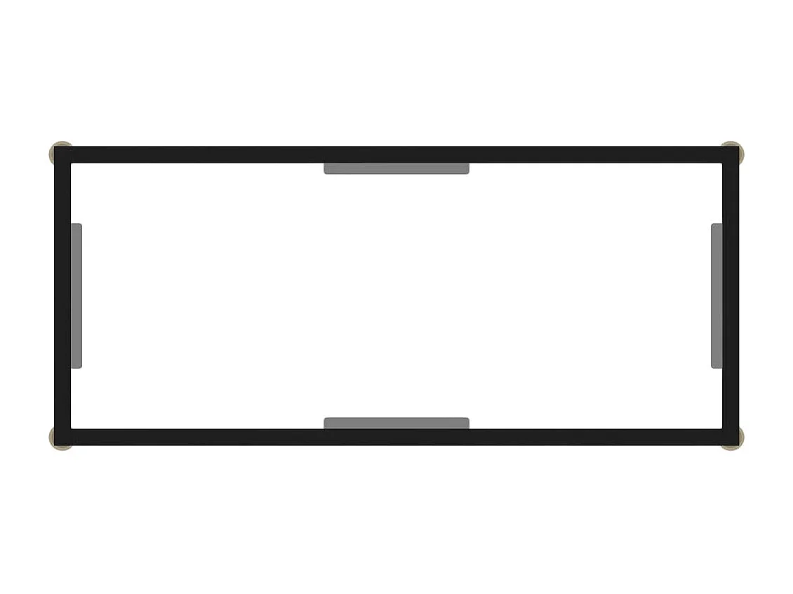 Wandtafel 80x35x75 cm gehard glas transparant