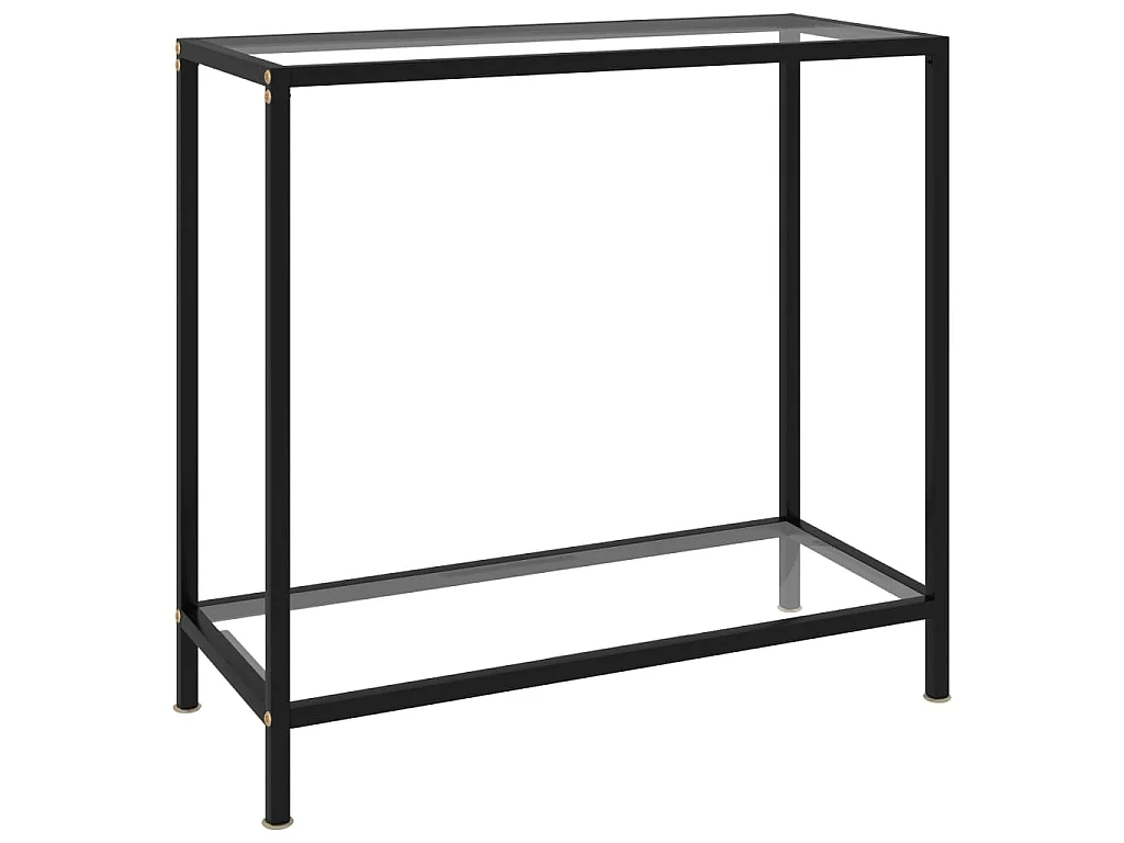 Table console Transparent 80x35x75 cm Verre trempé